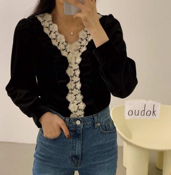 Velvet Lace Top