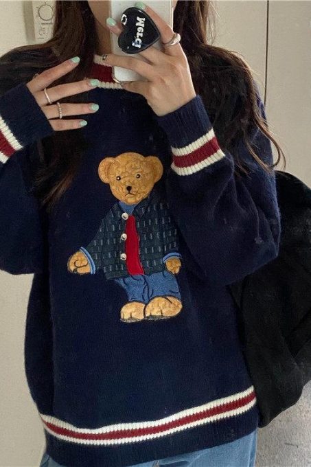 Vintage Teddy Bear Sweater
