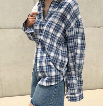 Oversized Plaid Shirt