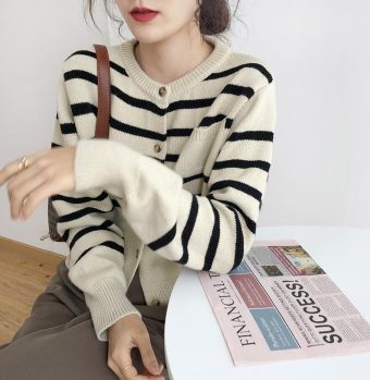 Stripe Pocket Cardigan