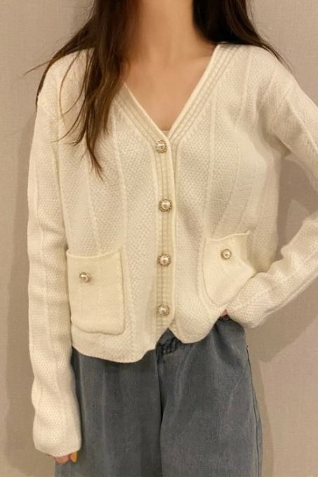 Pearly Pocket Cardigan