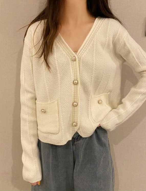 Pearly Pocket Cardigan