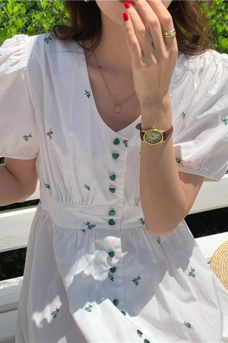 Gladys Embroidered Dress