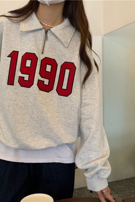 90s Sweatshirt Polo
