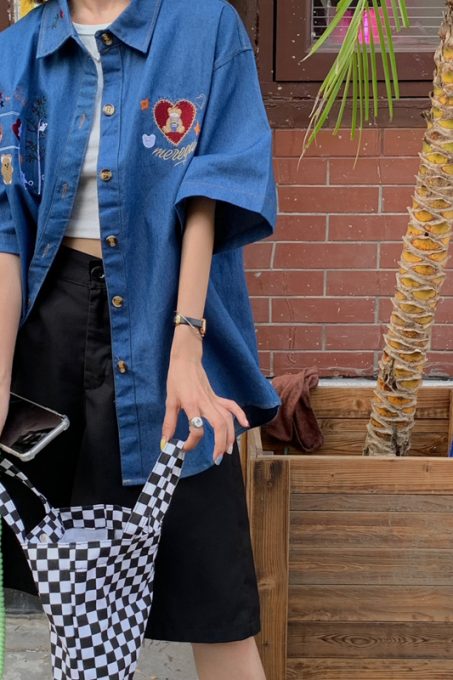 Teddybear Denim Shirt