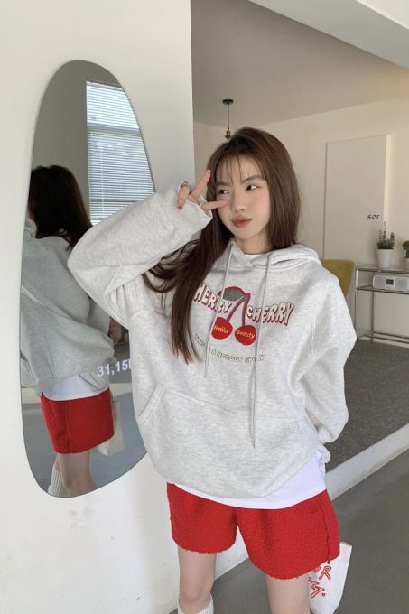 Cherry Print Hoodie