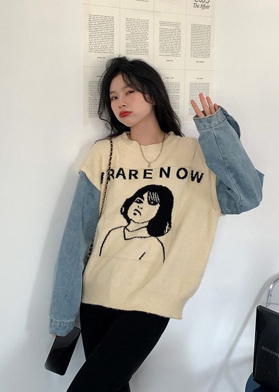 Girl Denim Knitwear